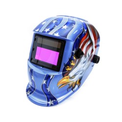 Maschera Casco Autoscurante da Saldatura | per MIG TIG MAG MMA | Campo Visivo 93x43 mm | Tempo di Reazione 5/30.000s | Regolabile